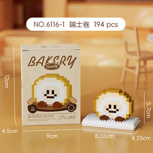 Nuevo 9NI1 para Swiss Roll bloques <span class=keywords><strong>de</strong></span> construcción vascos compatibles con adornos <span class=keywords><strong>de</strong></span> rompecabezas rango <span class=keywords><strong>de</strong></span> edad 5 a 7 años regalos <span class=keywords><strong>de</strong></span> vacaciones para niños - Product Image 6