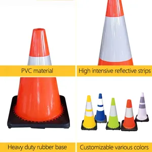 Di alta qualità riflettente tipo adesivo riflettente di sicurezza del traffico cono/attrezzature di sicurezza stradale cono di traffico con pellicole riflettenti