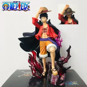 Anime Luffy Figura de uma peça Macaco D. Luffy Quatro Imperadores Estatueta de ação 23 cm PVC modelo colecionável Boneco Brinquedo