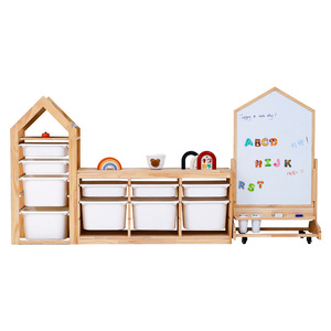 Juguete <span class=keywords><strong>Infantil</strong></span> <span class=keywords><strong>de</strong></span> Madera Maciza, Diseño Moderno y Simple, Multifuncional, con Cajones para Aperitivos y Libros Ilustrados, Mueble <span class=keywords><strong>de</strong></span> Pie con Múltiples Niveles para <span class=keywords><strong>el</strong></span> Hogar - Product Image 4