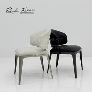 Keynes Modern PU Leather <b>Dining</b> <b>Chair</b> Metal Frame Upholstered Side <b>Chair</b> for Restaurant Hotel Home - Product Image 2