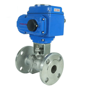 Válvula de Bola Motorizada Electrónica de Acero Inoxidable DN50 2 Pulgadas 12V 220V 24VDC con Actuador de Brida de PTFE para Agua OEM - Product Image 1