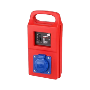 1 Gang Plastic Industrial Power Distribution Box 16A 3 Pin with 32A RCD Protection IP67 , Portable <b>socket</b> box - Product Image 1
