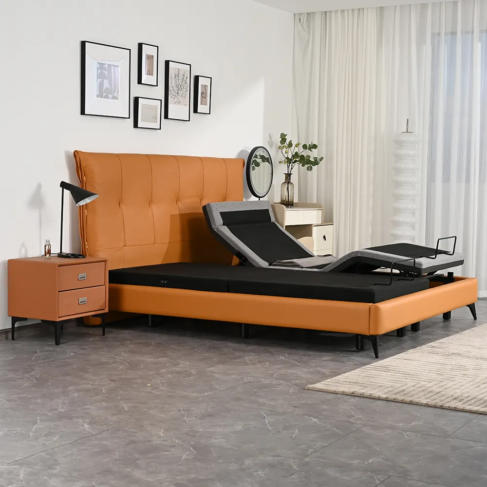 USA magazzino split king regolabile telaio letto moderno pieghevole elettrico california king size base del letto con materasso