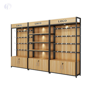 Großhandel China Fabrik Supermarkt Werbe-Display Ständer Regal Holz Supermarkt Ladenregale - Product Image 3