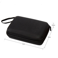 Petite boîte de rangement avec lanière remplacement de mallette de rangement rigide de luxe pour Makey Makey Invention Kit de jeu édition boîte-cadeau noir