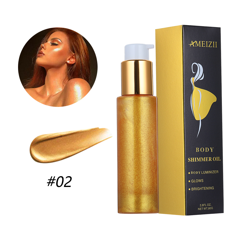 Водостойкий спрей для тела с мерцающим маслом жидкий блестящий порошок с подсветкой макияж для тела набор для макияжа для женщин Макияж хайлайтер макияж