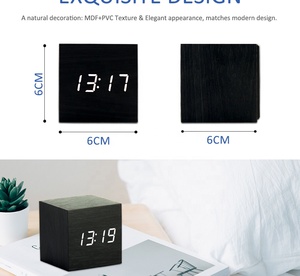 Đồng Hồ Báo Thức Để Bàn Bằng Gỗ Con Lăn Ngày Tháng Nhiệt Độ Bằng Gỗ Kỹ Thuật Số 3D Có Phông Chữ Quà Tặng Khuyến Mãi Logo Tùy Chỉnh - Product Image 2