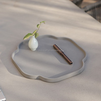 Plateau fait main créatif décoration personnalisée plateau de table prune béton ciment bijoux plateau de service d'épicerie