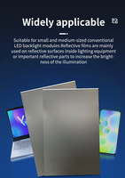 Feuille de film réfléchissant en polycarbonate PET PC pour éclairage LED personnalisé LG Electronics, diffuseur puissant découpé et moulé par soufflage