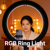 Qiniu Usine En Gros 18 Pouces Photographique LED Anneau Lumière Température De Couleur Réglable Gradable Remplir Éclairage Trépied Stand
