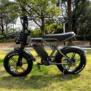 Sepeda Listrik Lipat (Fat Bike) Kecepatan Tinggi Grosir 20 Inch Baterai Ganda Rem Hidrolik Gudang EU Off Road Tercepat Ready Stock Dropshipping - Product Image 4