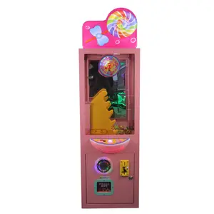 Venta caliente máquina de juego de regalo de dulces máquina expendedora de piruletas que funciona con monedas máquina de garra de grúa eléctrica para la venta