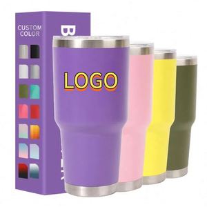Vaso de Acero Inoxidable Personalizado con Foto y Logotipo para Regalo de Fiesta, 20oz/30oz, Taza de Café Personalizada con Tapa y Pajita - Product Image 1