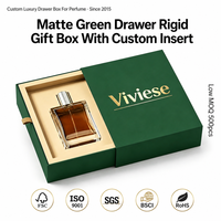Boîte à tiroir en carton écologique biodégradable haut de gamme personnalisée avec logo personnalisé pour l'emballage de parfums et de maquillage