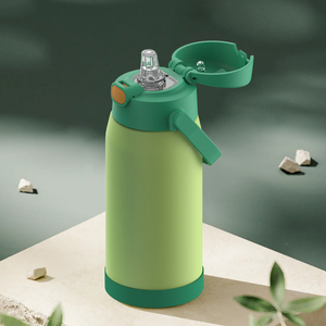 450ml Double-wall Vacuum Insulated Leakproof & Portable Design Stainless Steel <b>Straw</b> Tumbler <b>With</b> Lid - Product Image 2