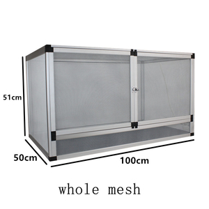 100x50x51cm Aluminium-Netz-Reptilienkäfig - Vollansicht-Chamäleon-Gehege für Eidechsen/Schlangen (US-Lagerbestand) - Product Image 2