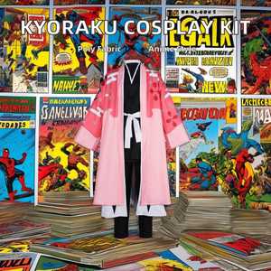 Homme Halloween Noël Style Anime <span class=keywords><strong>Bleach</strong></span> Mille Ans Sang Guerre <span class=keywords><strong>Arc</strong></span> Capitaine Kyoraku Shunsui Cosplay Costume Costumes Ensemble - Product Image 2