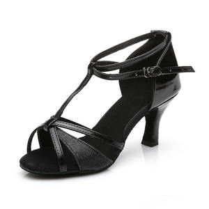 Adulti soffice suola <span class=keywords><strong>ballo</strong></span> da sala da <span class=keywords><strong>ballo</strong></span> al coperto tacco medio alto <span class=keywords><strong>ballo</strong></span> latino per le donne - Product Image 3