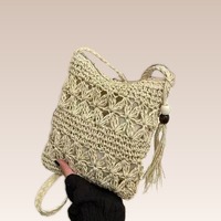 Sac bandoulière mini pour téléphone en tissu ajouré pour femme, sac à main portable à une épaule au design chic pour la mode décontractée estivale