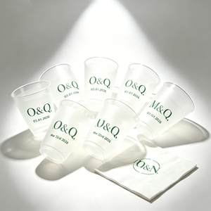 Vasos de Plástico Esmerilado Resistentes para Fiestas y Eventos, 10oz, 9oz, 12oz, 16oz, Vasos Personalizados para Bodas y Estadios con Logotipo - Product Image 1