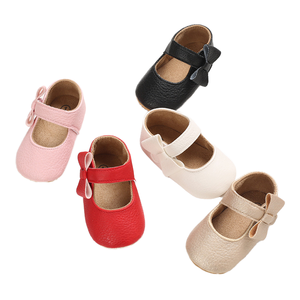 Zapatos de Verano para Bebés Unisex con Lazo, para Primeros Pasos, Parte Superior de PU, Suela de Goma, Transpirables, con Cordones - Product Image 1