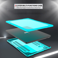 Universal Model 1769 1867 Heavy Duty Kasar TPU Tahan Guncangan Lipat Bracket Laptop Case untuk Microsoft Surface Laptop 2/3 13.5 Inci