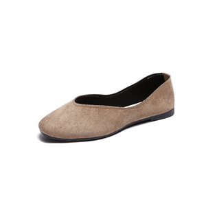 Mocassins pour femmes à bout peu profond, couleur unie, tendance, chaussures décontractées pour femmes, chaussures plates confortables pour la marche en plein air - Product Image 4