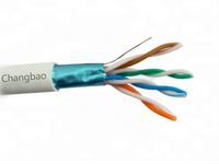 Kabel LAN Changbao Cat5 FTP STP 4 Pasang Cat5e Terperisai 4pr 24awg Kabel Ethernet
