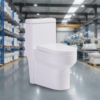 WC moderne pour hôtel, cuvette de toilette en porcelaine blanche, à poser au sol, sanitaires