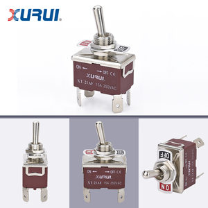 สวิตช์แบบกดติดปล่อยดับ รุ่น XURUI XT-21AF DPST แบบรีเซ็ตอัตโนมัติ  วัสดุพลาสติก สำหรับเรือ (ON)-OFF พร้อมขั้วต่อแบบ Spade อุปกรณ์ไฟฟ้า - Product Image 2