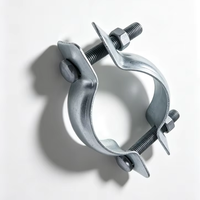 Pince de fixation pour tuyau en acier galvanisé à chaud, pince de fixation pour poteau galvanisé à chaud, bande de fixation pour poteau, pince de fixation pour ligne aérienne, prix usine, ODM/OEM