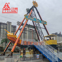 Équipement de parc d'attractions en plein air, manège bateau pirate 24 places avec certificat CE