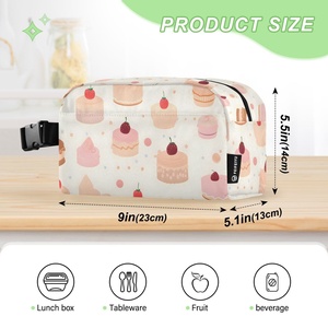 Lonchera Infantil Personalizada con Diseño de Pastel, Portátil, Impermeable, Pequeña, Aislada, con Cierre - Product Image 3