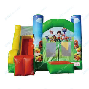 Baru balon bouncer hewan anjing Bouncing rumah tiup kartun taman tiup rintangan tema bouncer dengan perosotan - Product Image 2