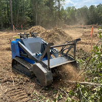 Broyeur de bois de 8 pouces pour chargeuse compacte Bobcat CAT, déchiqueteur forestier OEM