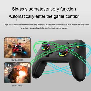 S09 BT اهتزاز لاسلكي Gamepad Pro تحكم الألعاب للتبديل NS Manette عصا التحكم - Product Image 3