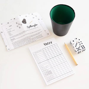 Juego de tazas de dados de cuero YBS Juego <span class=keywords><strong>Yatzy</strong></span> - Product Image 6