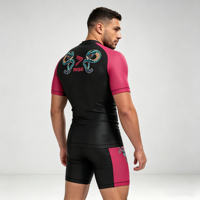 Rashguard de compression élégant et durable No-Gi, séchage rapide, évacuation de l'humidité pour MMA, Jiu-jitsu, BJJ
