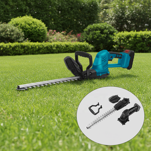 <span class=keywords><strong>Taille</strong></span>-haie électrique sans balais bleu, portatif, pour jardinage et aménagement paysager à petite échelle - Product Image 4