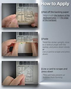 Phím tắt Máy tính để bàn phù hợp rõ ràng Vinyl Sticker Tương thích với Windows máy tính để bàn dính Shortcut Sticker - Product Image 4