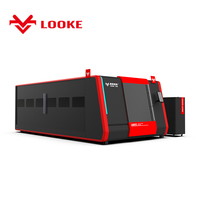 Machine de découpe laser à fibre CNC entièrement fermée 3015 pour métal, acier inoxydable, laiton, aluminium, découpeuse laser automatisée