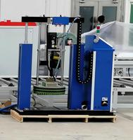 Équipement de laminage automatique à colle PUR pour panneaux de base en bois, laminage de film PVC, découpe des bords et machine de repressage