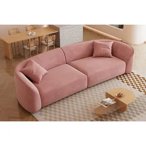 Velvet Sofa Comfortable Relax Living Room Sofa Minimalist Sofa Set Furniture Manufacturer Direct Sale Modern