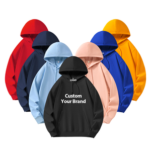 Hoodie surdimensionné en tissu confortable de haute qualité, plusieurs couleurs, pull doux, personnalisable, vente en gros - Product Image 1