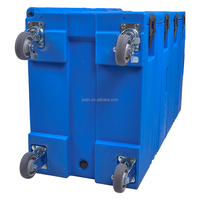 Conteneur isotherme passif 180L pour traiteur, avec plusieurs bacs GN 1/1 et plaques de cuisson QBT-S90C