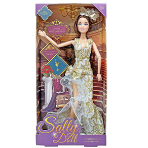 2025 Bộ sưu tập trang phục hoàn chỉnh cho bé gái Búp bê thời trang 11 inch với 6 Trang phục hợp thời trang & phụ kiện phong cách Đồ chơi mềm mại - Product Image 2