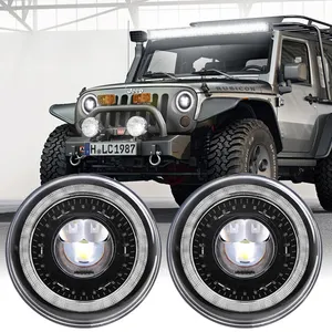 Heißesten Verkauf Dragon Eyes Faros Delanteros Led Camion Spiel und Stecker 7 Zoll Scheinwerfer Off Road Ip67 Scheinwerfer für Jeep Zubehör