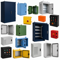 Boîtier de commande électrique sur mesure en acier CNC, panneau de distribution, revêtement en poudre coloré, IP65, fabrication OEM