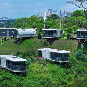 Module <span class=keywords><strong>de</strong></span> cabine compact préfabriqué à énergie solaire pour unités modulaires portables dans les jardins, les cours arrière et les sites <span class=keywords><strong>de</strong></span> camping - Product Image 2